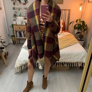 Multicolored pea coat